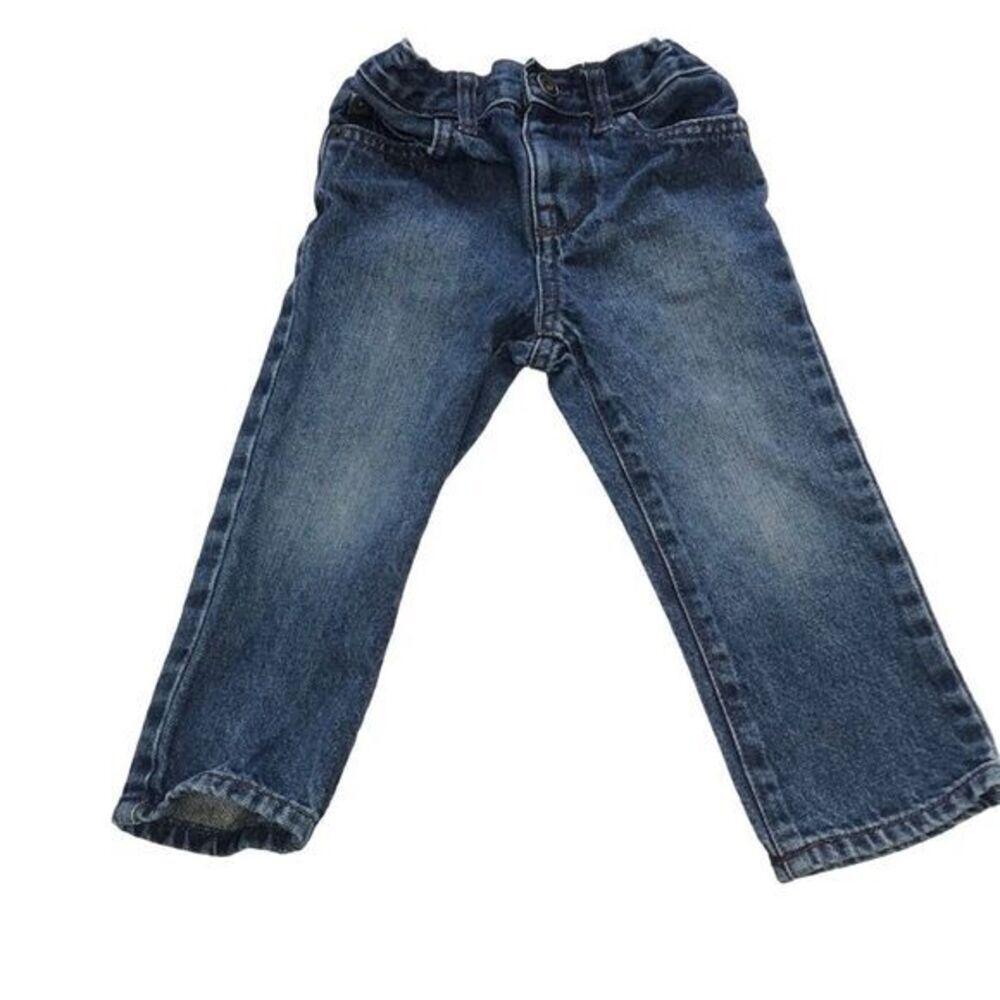 The Children's Place Skinny Jeans 2T‎ Toddler Boy Elastic Waist Denim Blue